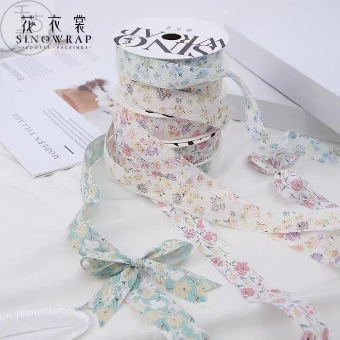 碎花蕾絲彩帶