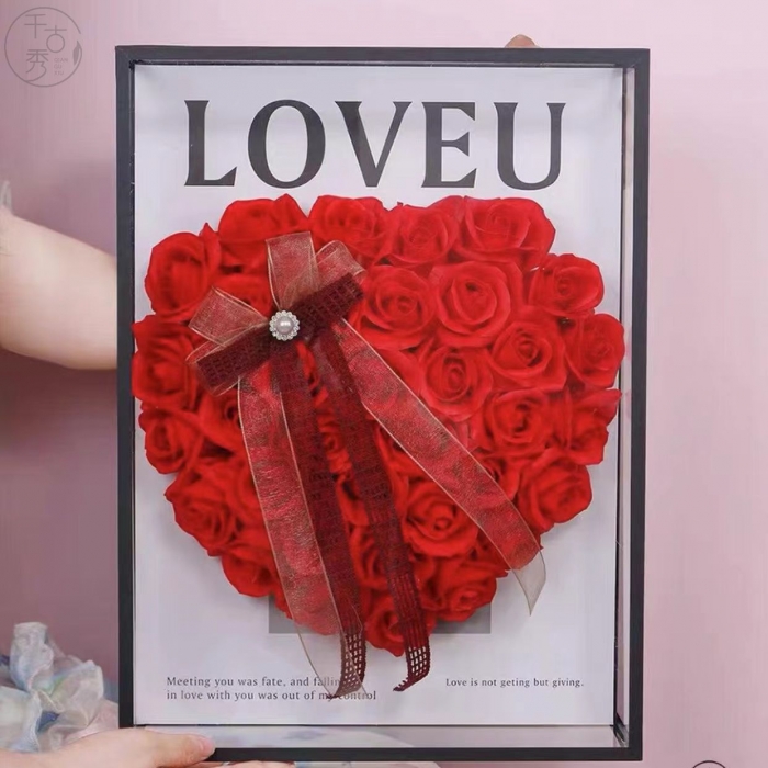 海洋之心禮盒+香皂花 （成品送手提袋）