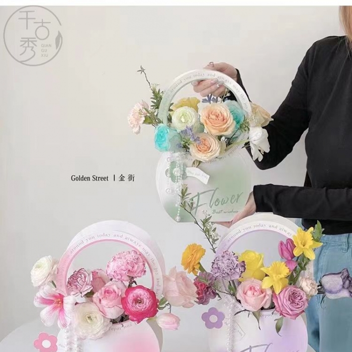 3.8女神節(jié)手提盒手環(huán)花籃